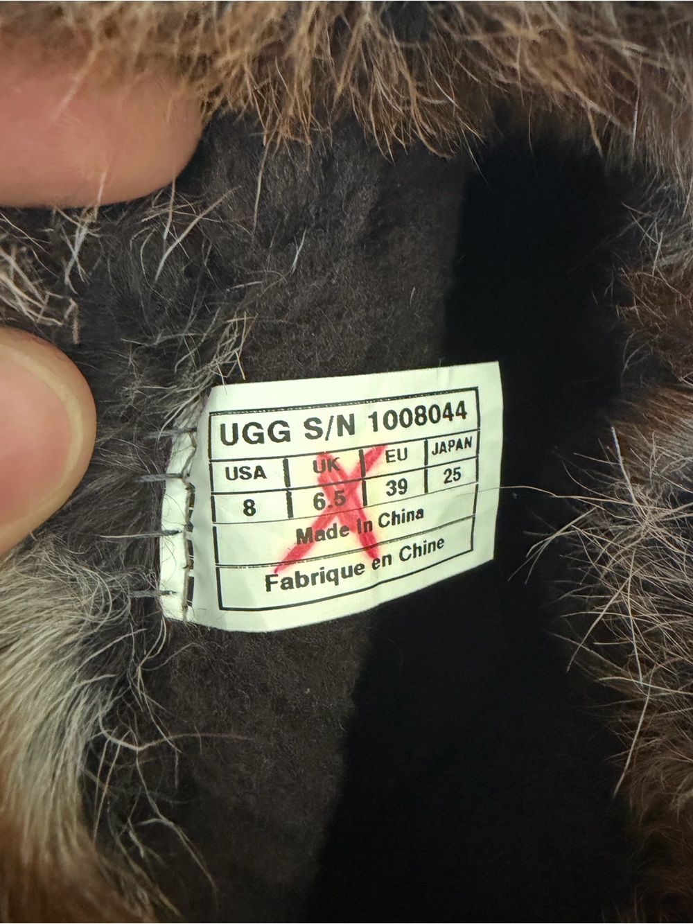 UGG Chestnut Suede Tall Faux-Fur Cuff Winter Boots - Picture 4 of 6